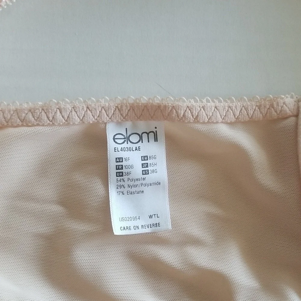 Elomi Cate pink bra US 38G Euc EL4030LAE - Picture 3 of 3
